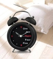 Big size Bell Alarm Clock Black color Round Shap 1 pcs